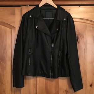 Women’s Faux Leather Moto Jacket